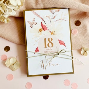 Personalized 18th birthday gift box, birthday money gift, 18th birthday girl, 18th birthday gift, money gift image 2