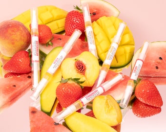 The Fruits Collection / Stylo à huile pour cuticules / Huile pour cuticules faite main / Stylo 3 ml / Huile pour cuticules réparatrice / Huile pour cuticules nourrissante