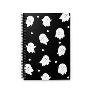 Ghost Notebook, Ghost Journal, Ghost Planner, Halloween Notebook, Goth Notebook, Spooky Notebook, Spooky Journal, Halloween Journal image 1