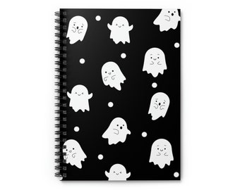 Ghost Notebook, Ghost Journal, Ghost Planner, Halloween Notebook, Goth Notebook, Spooky Notebook, Spooky Journal, Halloween Journal