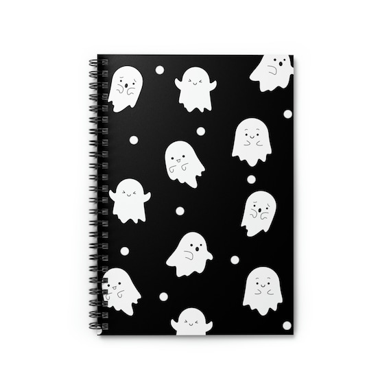 Ghost Notebook, Ghost Journal, Ghost Planner, Halloween Notebook, Goth Notebook, Spooky Notebook, Spooky Journal, Halloween Journal