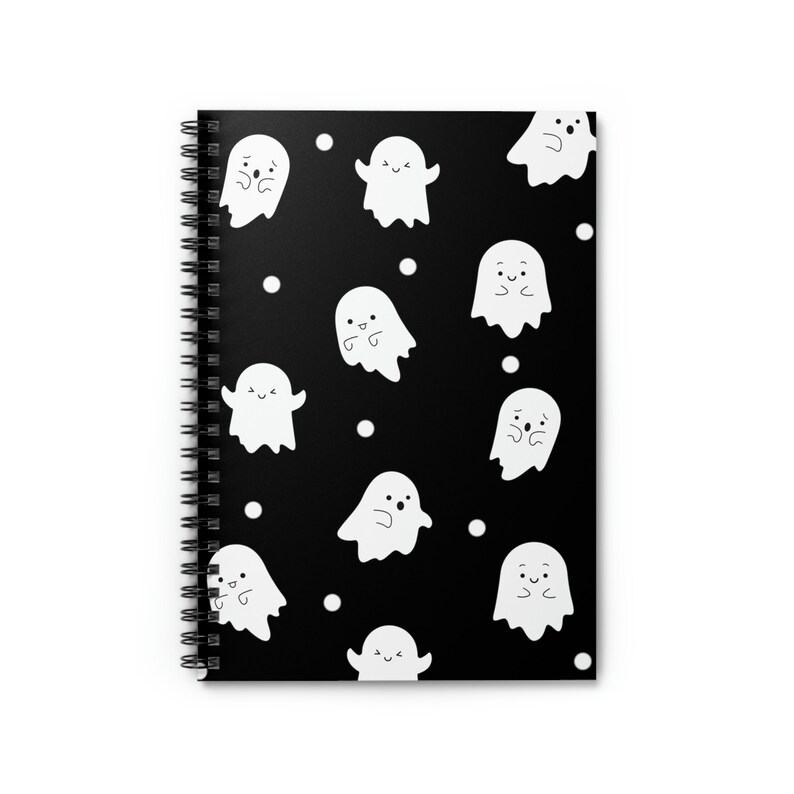 Ghost Notebook, Ghost Journal, Ghost Planner, Halloween Notebook, Goth Notebook, Spooky Notebook, Spooky Journal, Halloween Journal image 1