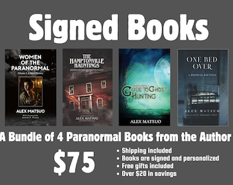 SIGNED BOOK BUNDLE: Ghost Hunting Book, Women of the Paranormal, Personal Paranormal Experience, Haunted Hospital