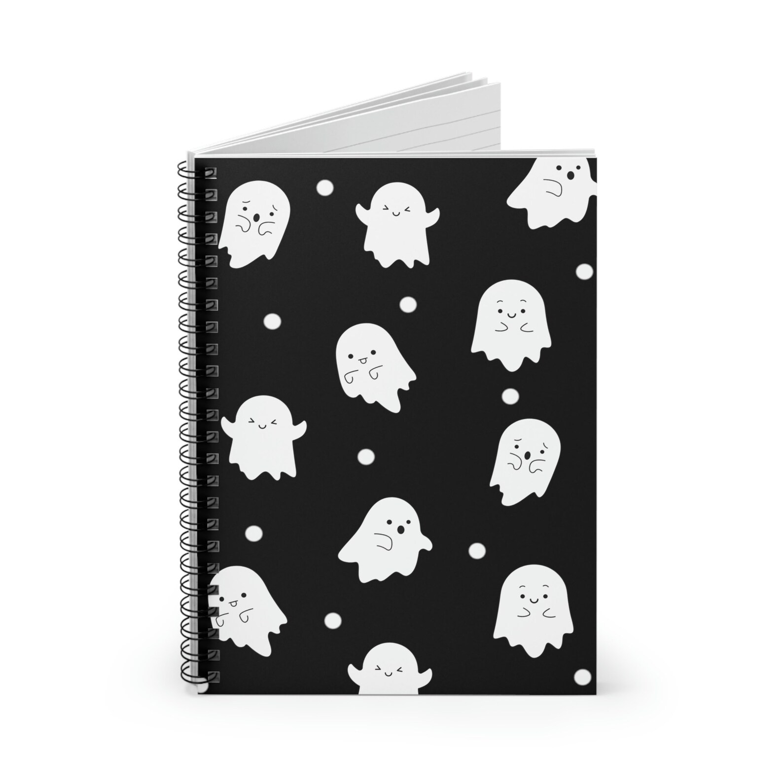 Suspious Notebook Ghost Notebook, Ghost Journal, Ghost Planner, Halloween Notebook, Goth ...
