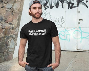 Camisa de investigador paranormal, camiseta de investigador paranormal Halloween, camisa paranormal, camisa de cazador de fantasmas, camiseta paranormal