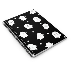 Ghost Notebook, Ghost Journal, Ghost Planner, Halloween Notebook, Goth Notebook, Spooky Notebook, Spooky Journal, Halloween Journal image 3
