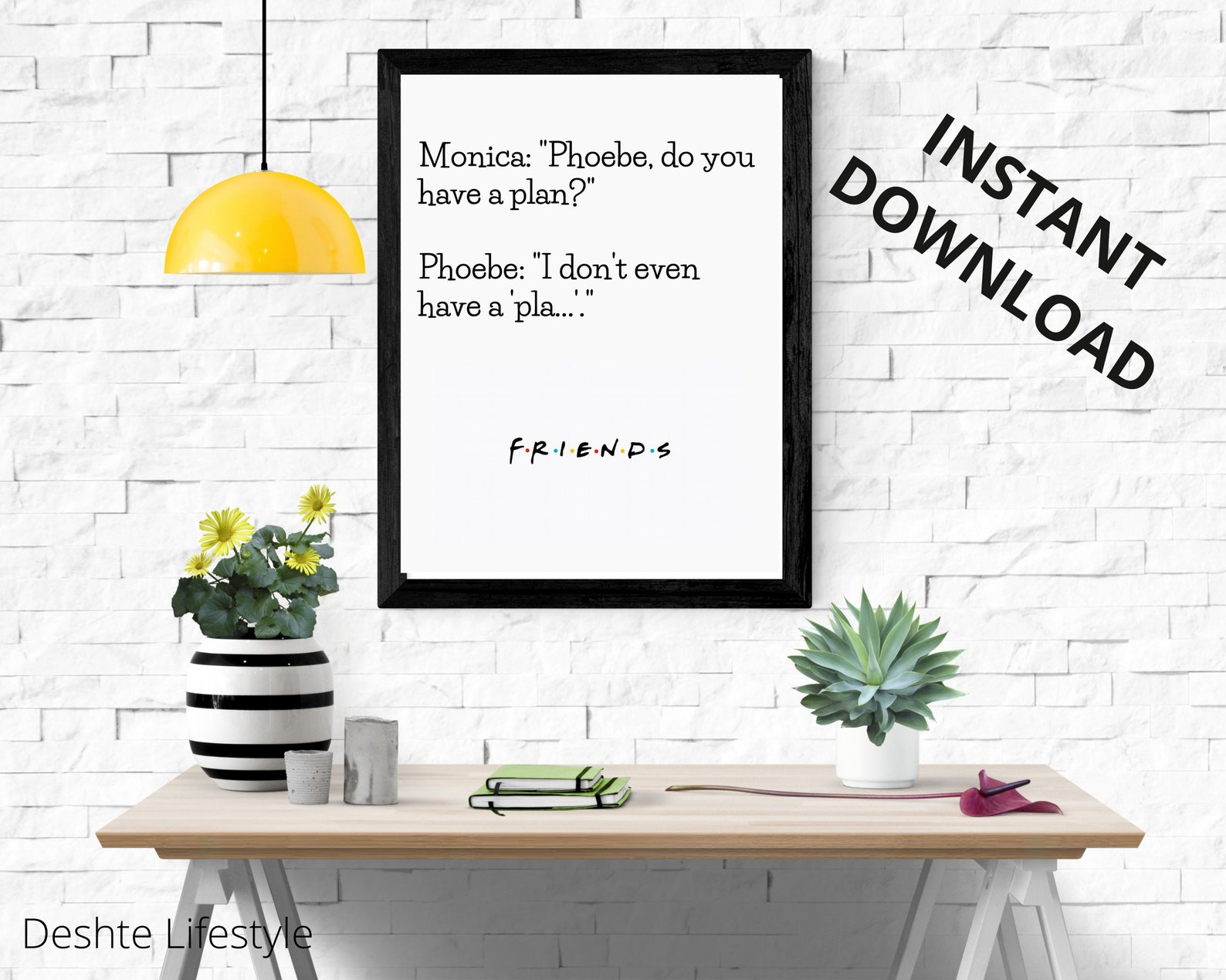 Quotes Print Friends Quote Wall Art Quote Typography Print | Etsy