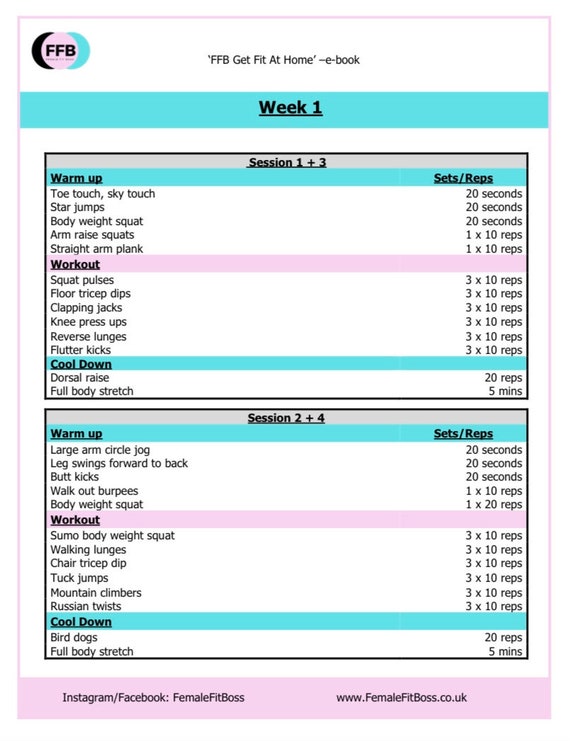 Get fit at home plan hotsell