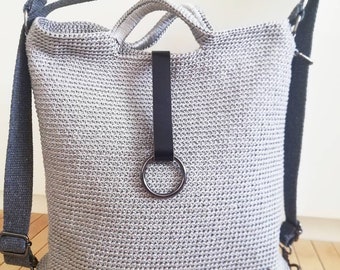 Macramé Bag, Handmade Macramé, Hippie bag, Wooden handle bag, natural String bag