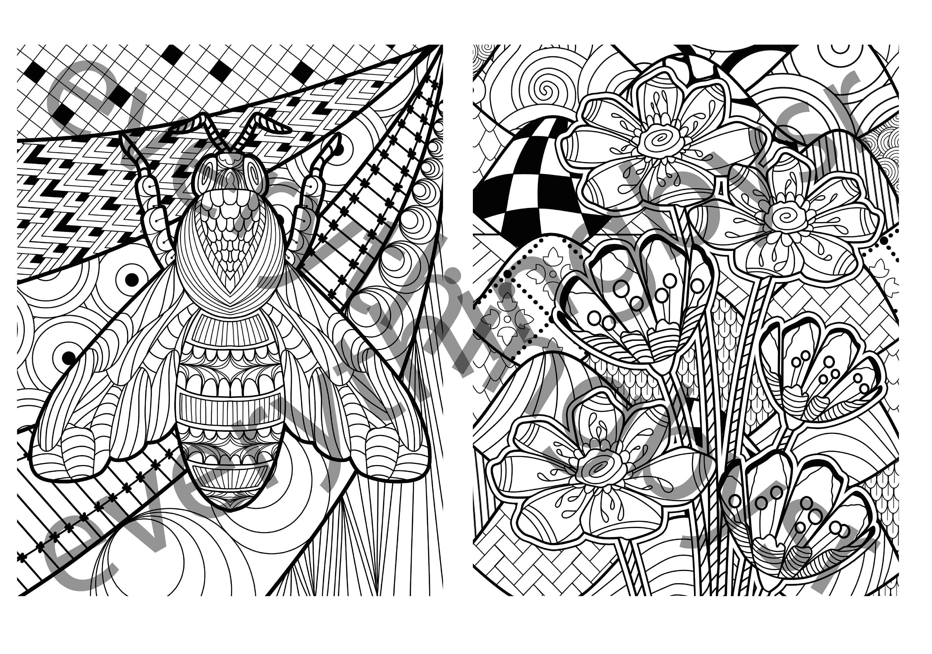 Colouring Pages Zen Colouring pages | Etsy