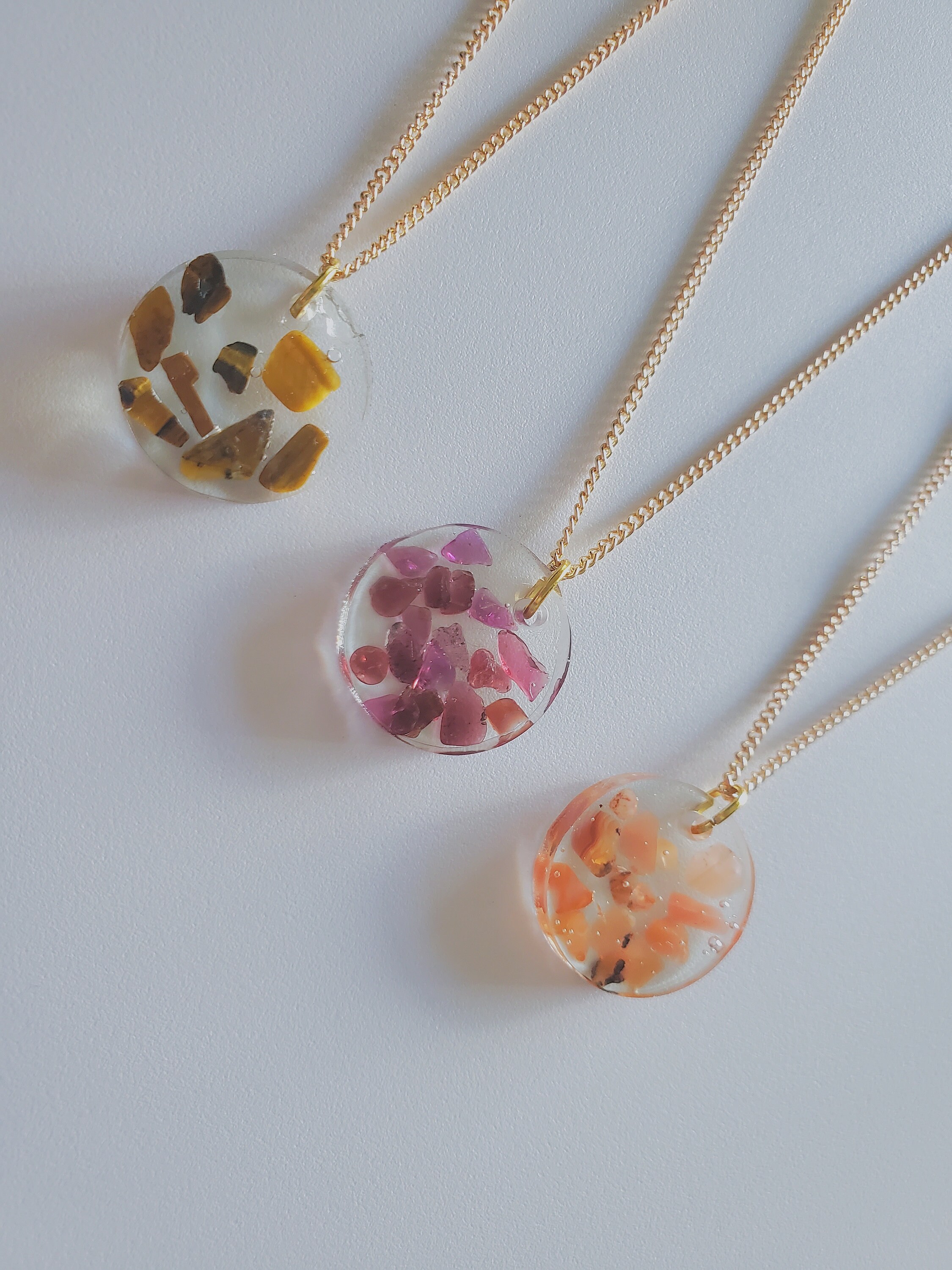 Resin necklaces Etsy