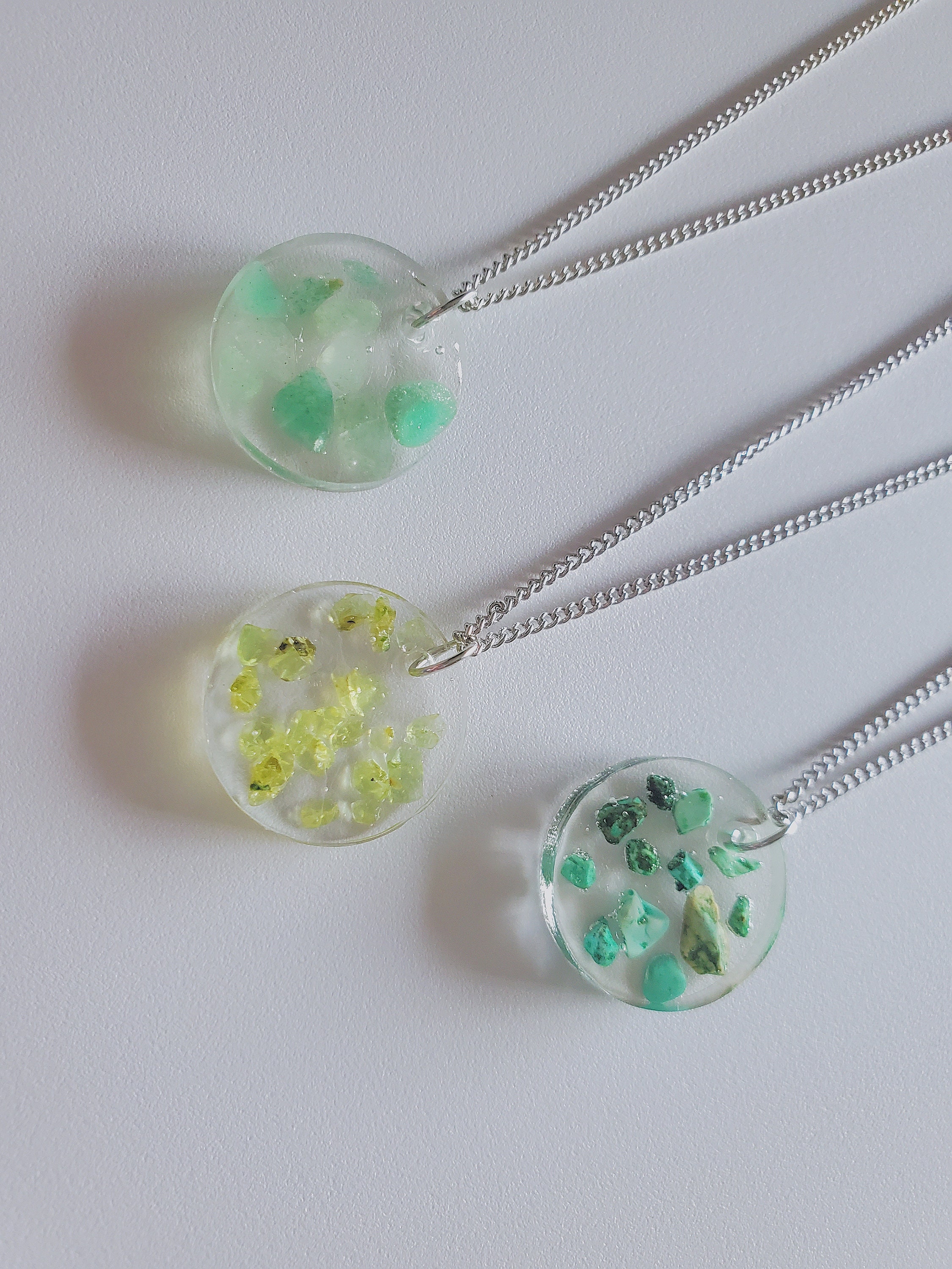 Resin necklaces Etsy