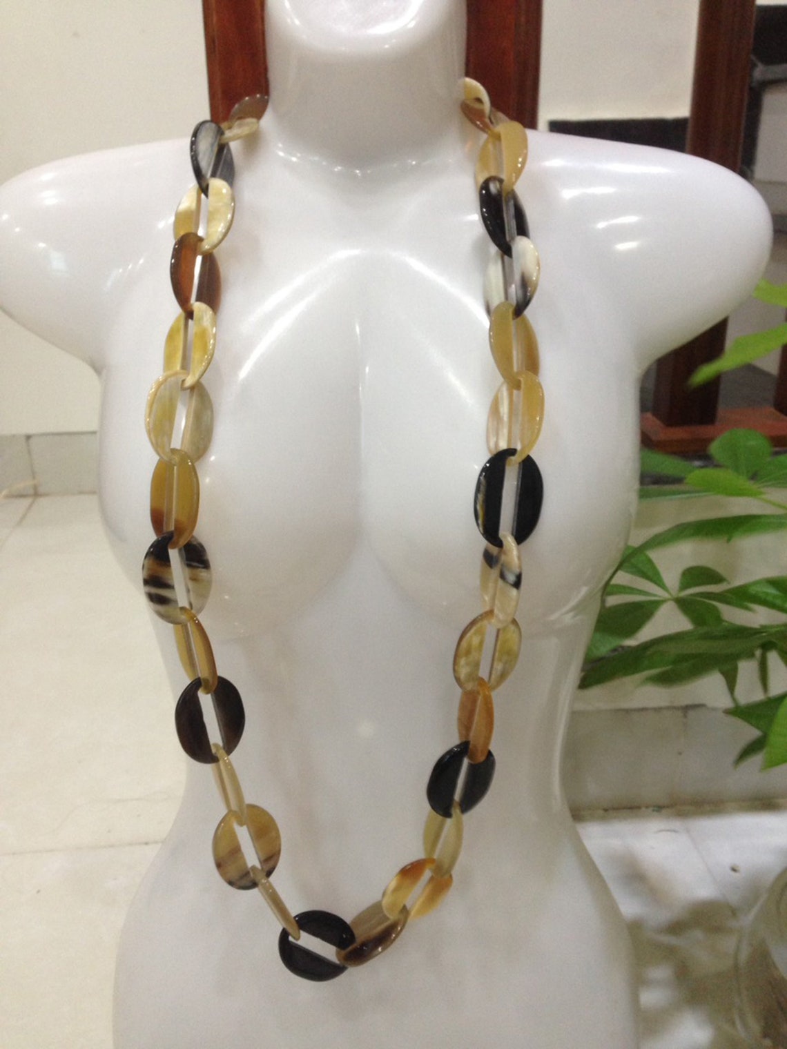 Buffalo Horn Necklace Charm Necklace Handmade Necklace Etsy