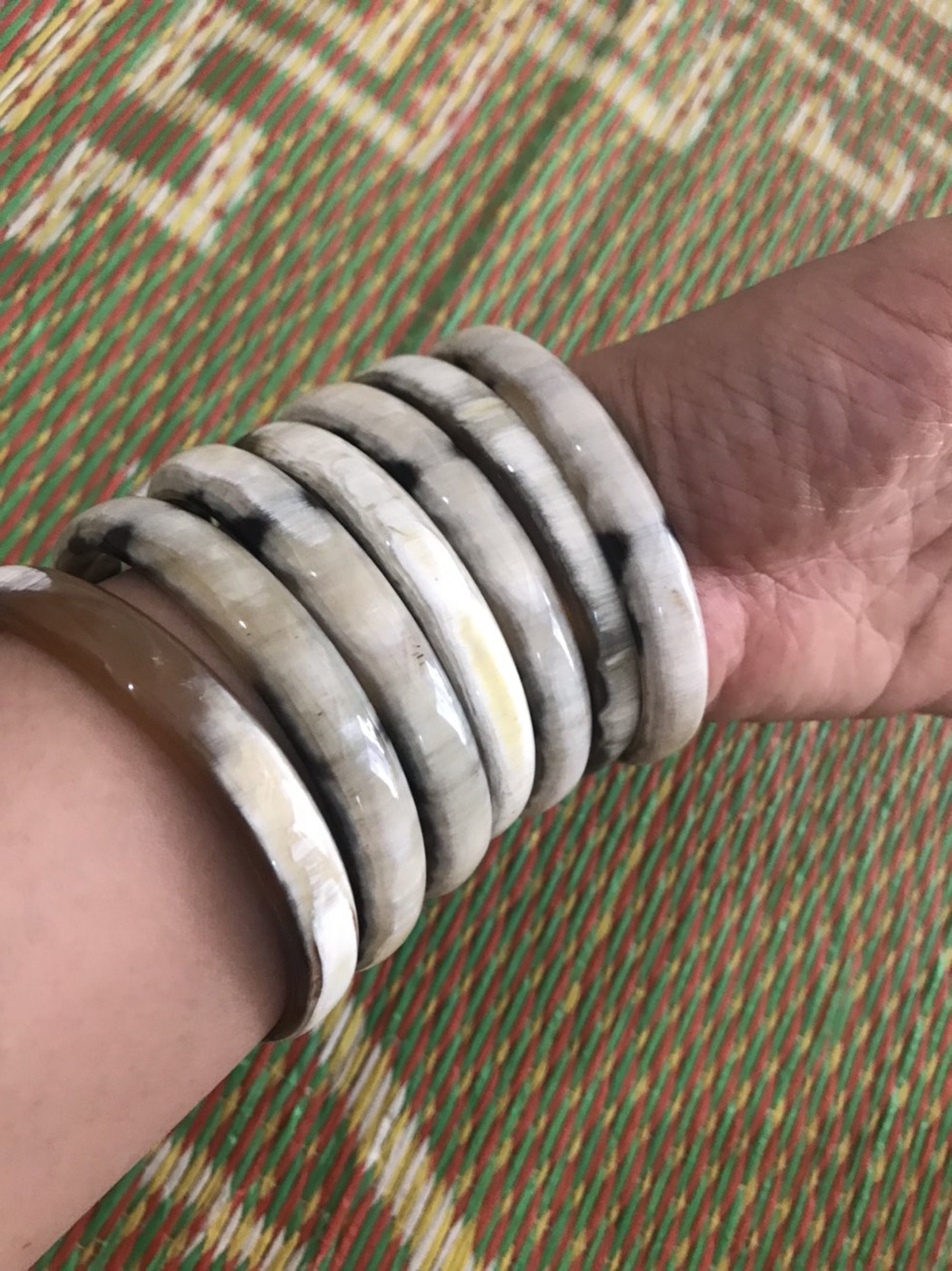 Set 7 Bangles Buffalo horn bracelet handmade bracelet Etsy