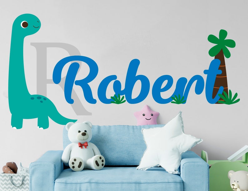 Large Dinosaur Wall Decal Art Dino Decals for Kids Bedroom Etsy