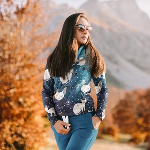 Solar White Cat Galaxy Unisex Sudadera con capucha / Brujería, celestial, gato esfinge solar, místico, cristal, libro de hechizos, bola de cristal, cartas del tarot