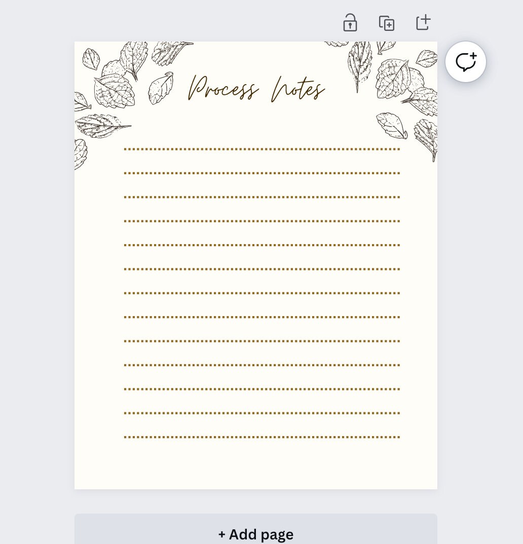 Therapist Process Notes Template Etsy