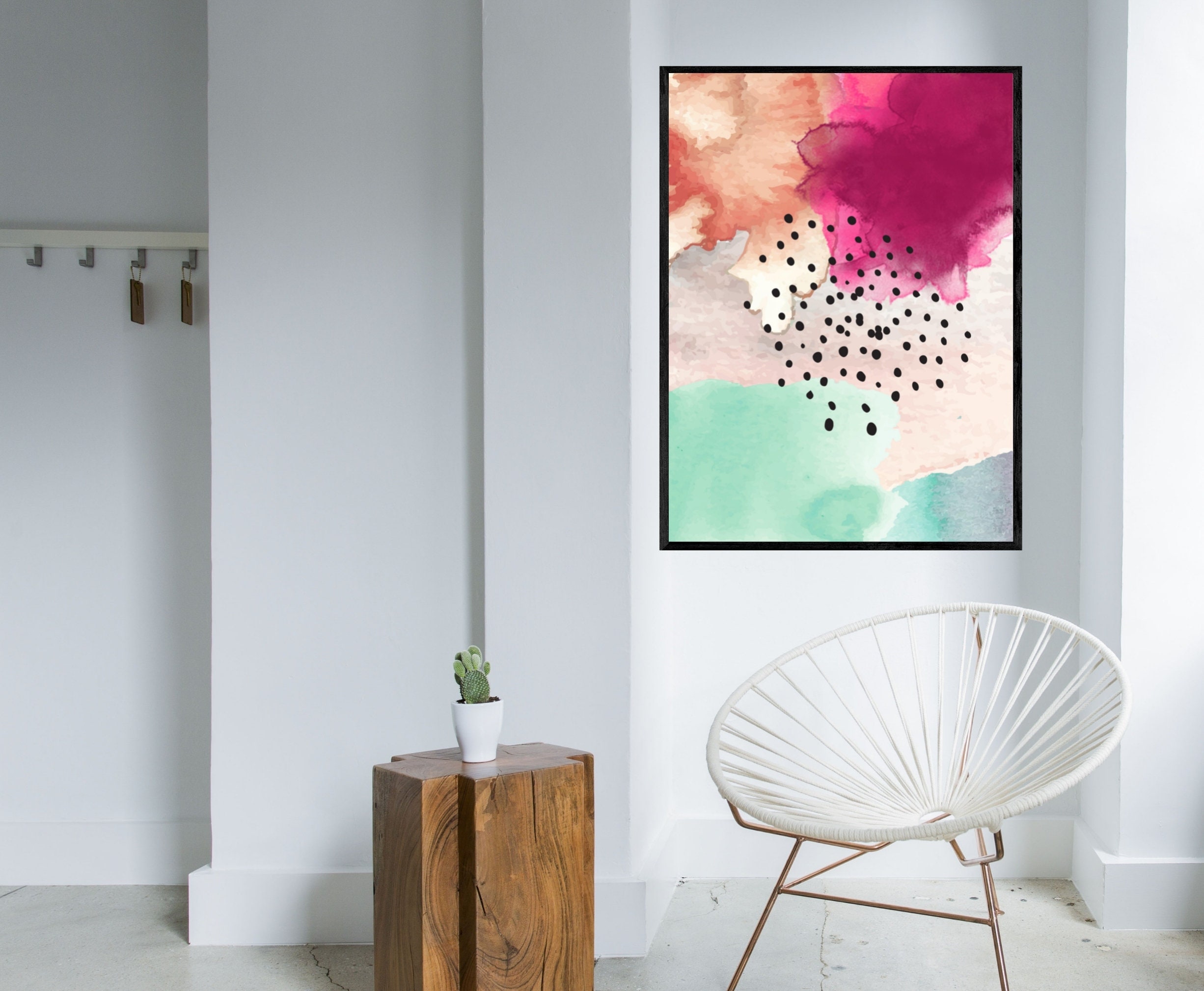 Printable Watercolor Wall Art Print Abstract Painting - Etsy