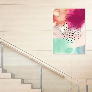 Printable Watercolor Wall Art Print Abstract Painting - Etsy