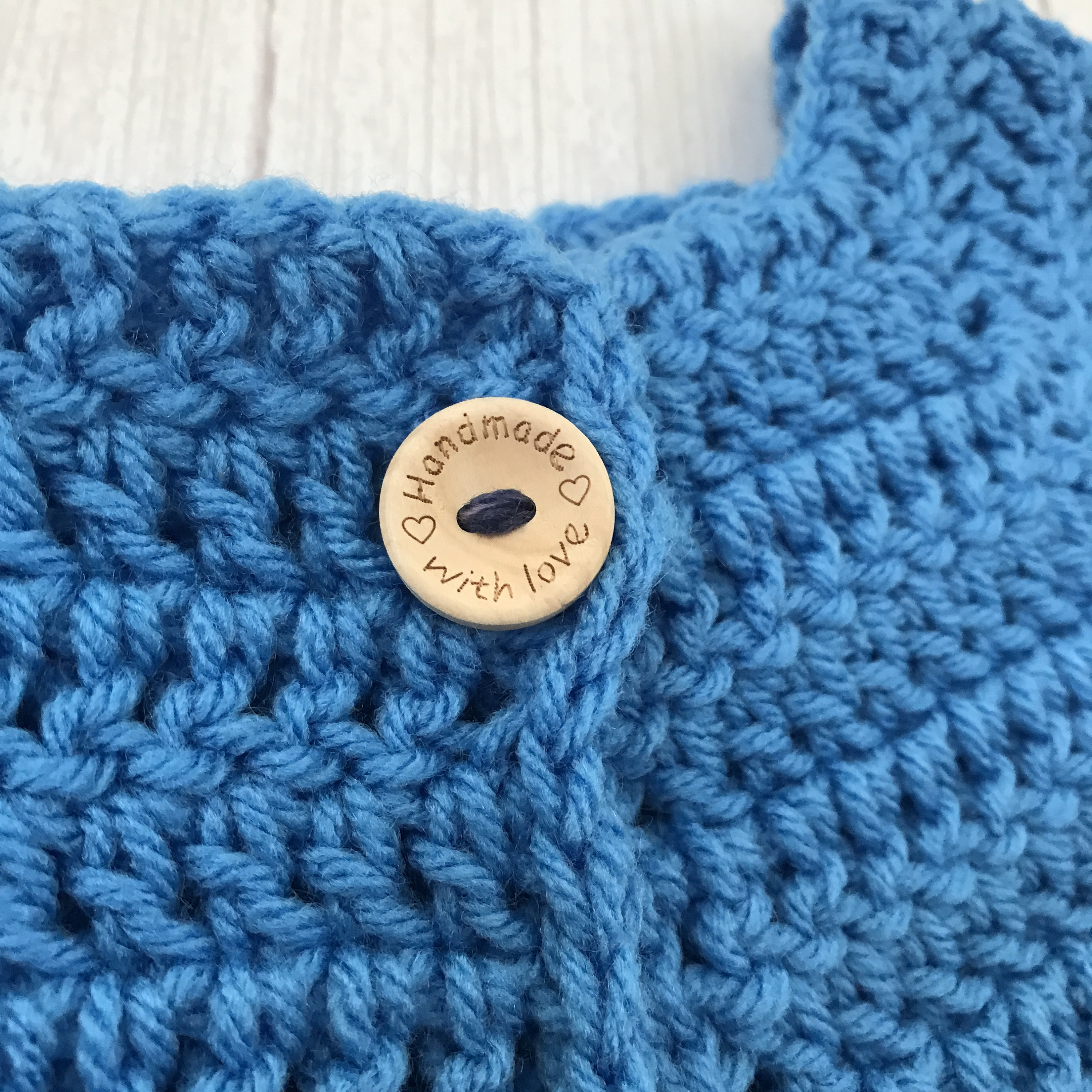 BLUE BABY SWEATER Size 612 Months Unisex Crochet Baby Etsy UK