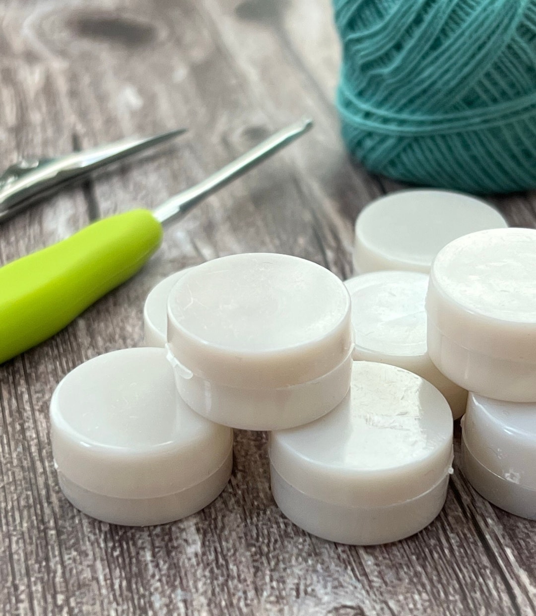 RATTLE INSERTS DISCS, Set of 10, 3 Sizes, Toy Making Supplies, Crochet