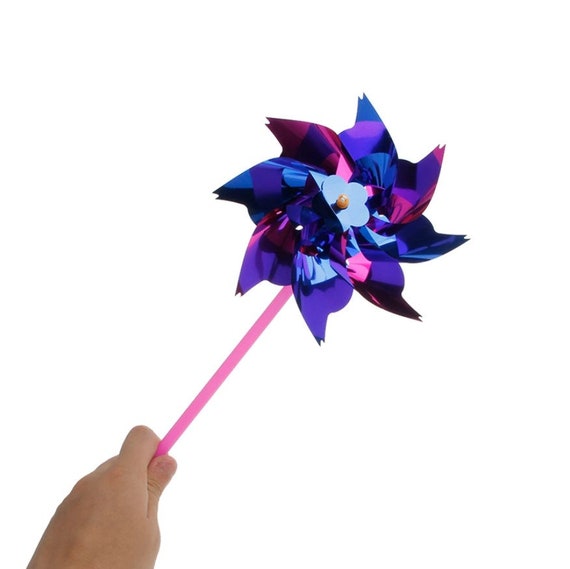 Plastic Windmill Pinwheel Wind Spinner Kids Toy Garden Etsy