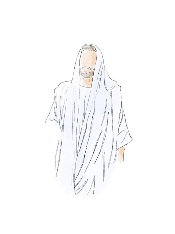 Jesus Christ Risen Digital Drawing Watercolor Jesus | Etsy