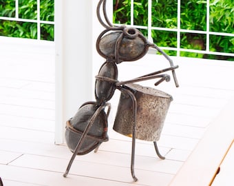 Large Ant Rock With Flower - Etsy