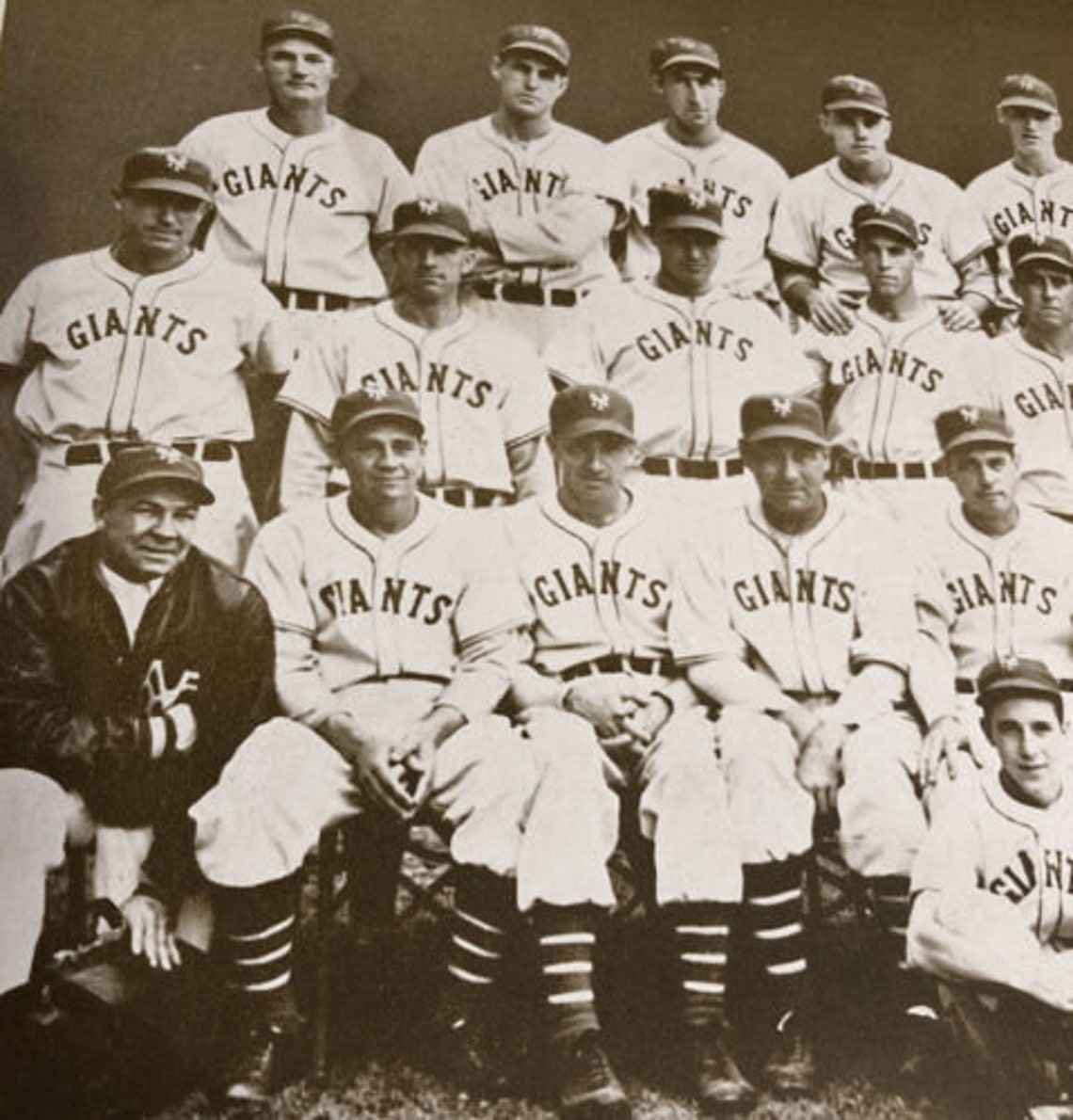 1936 New York Giants Team Photo Mel Ott Bill Terry Travis Etsy