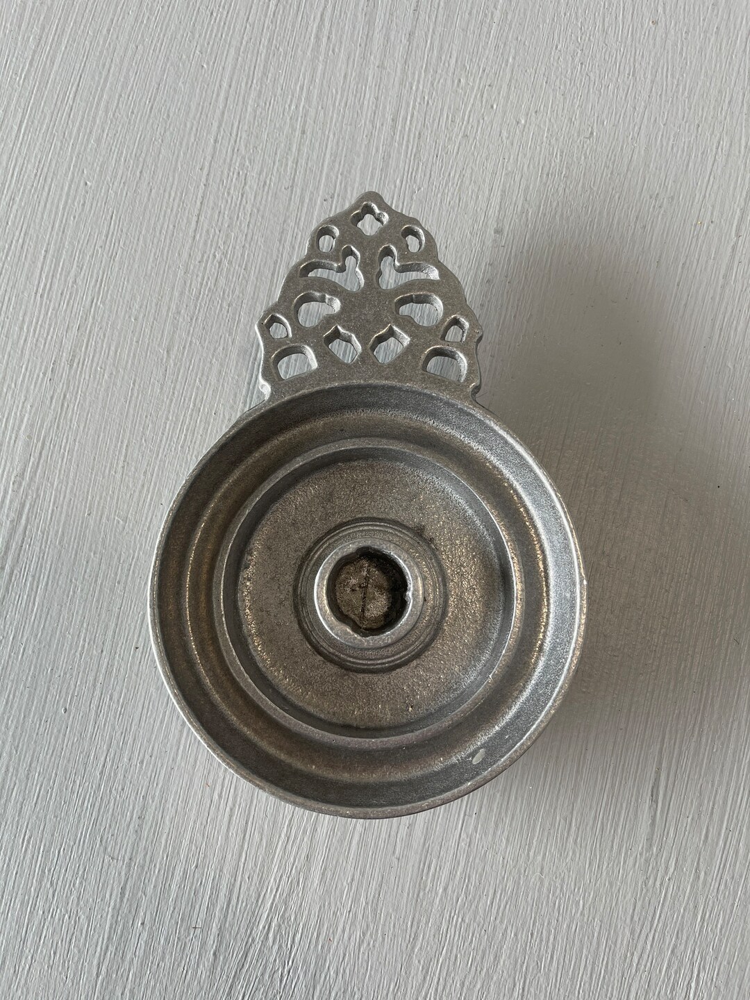 Antique RWP Pewter Candle Holder Etsy