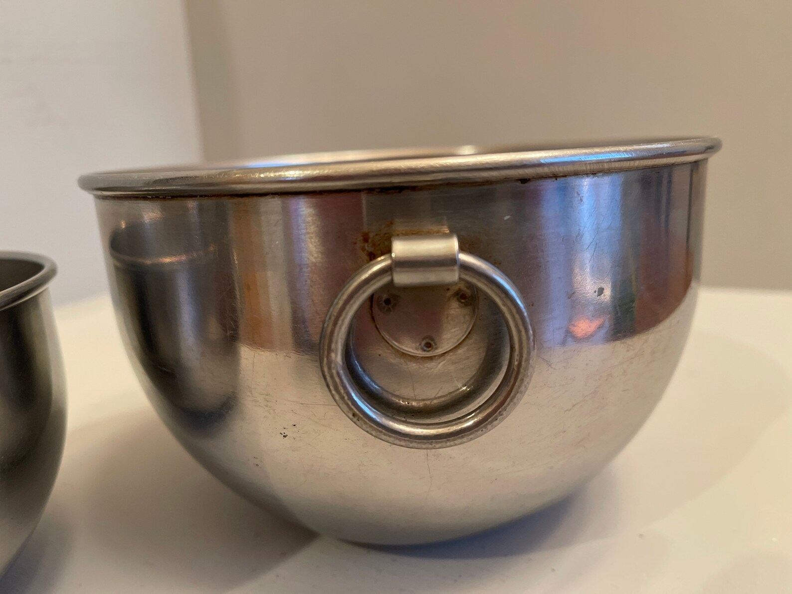 Vintage 2 Revere Ware Stainless Steel Mixing Bowls with double Etsy