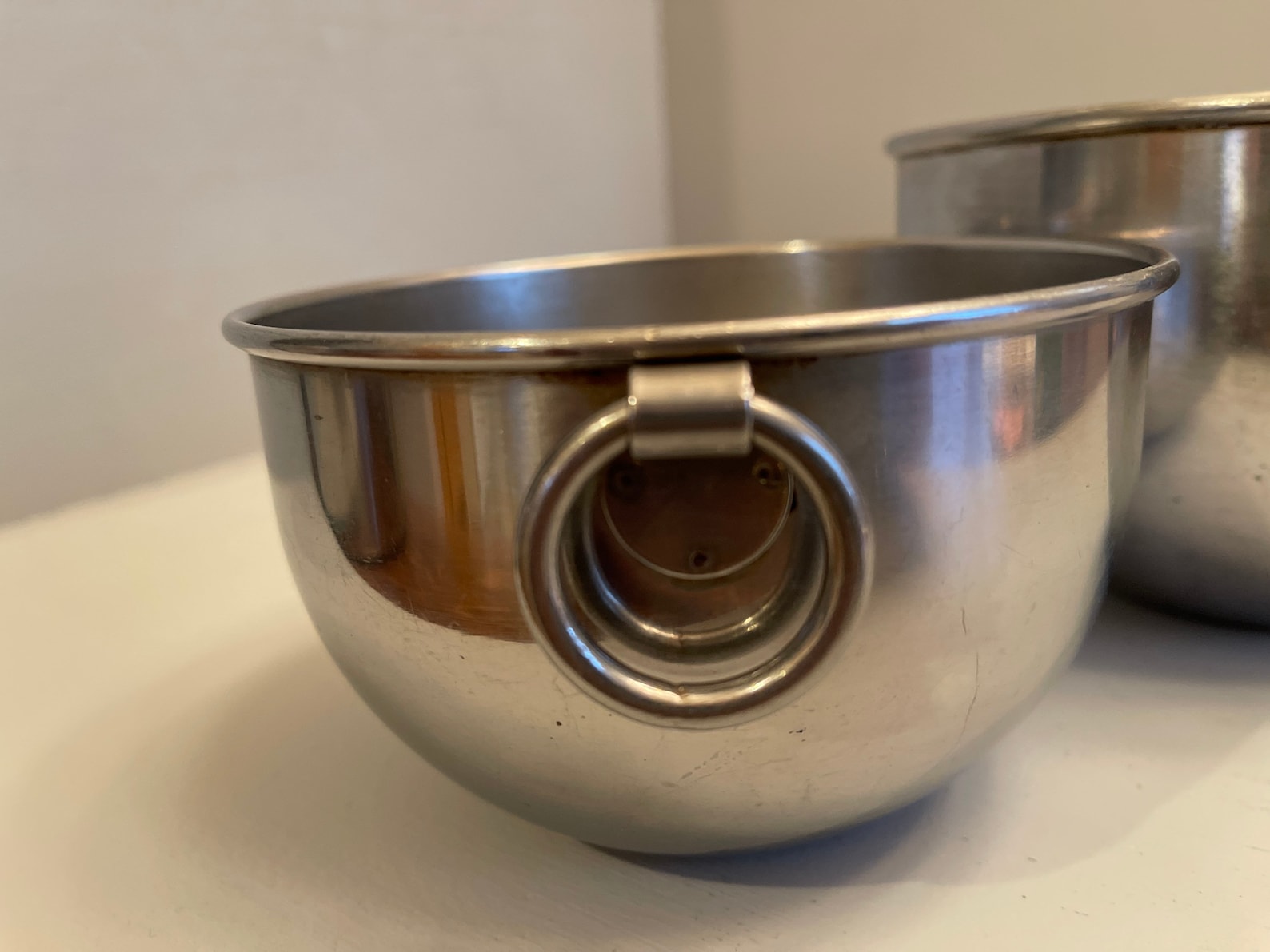 Vintage 2 Revere Ware Stainless Steel Mixing Bowls with double Etsy