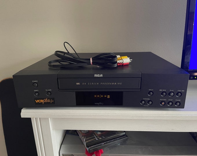 RCA 4 Head VHS Player VCR. With Cables, No Remote. Tested and Works. Etsy