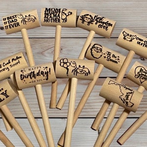 CUSTOM Engraved Crab Mallets