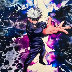 Art print purple spirit