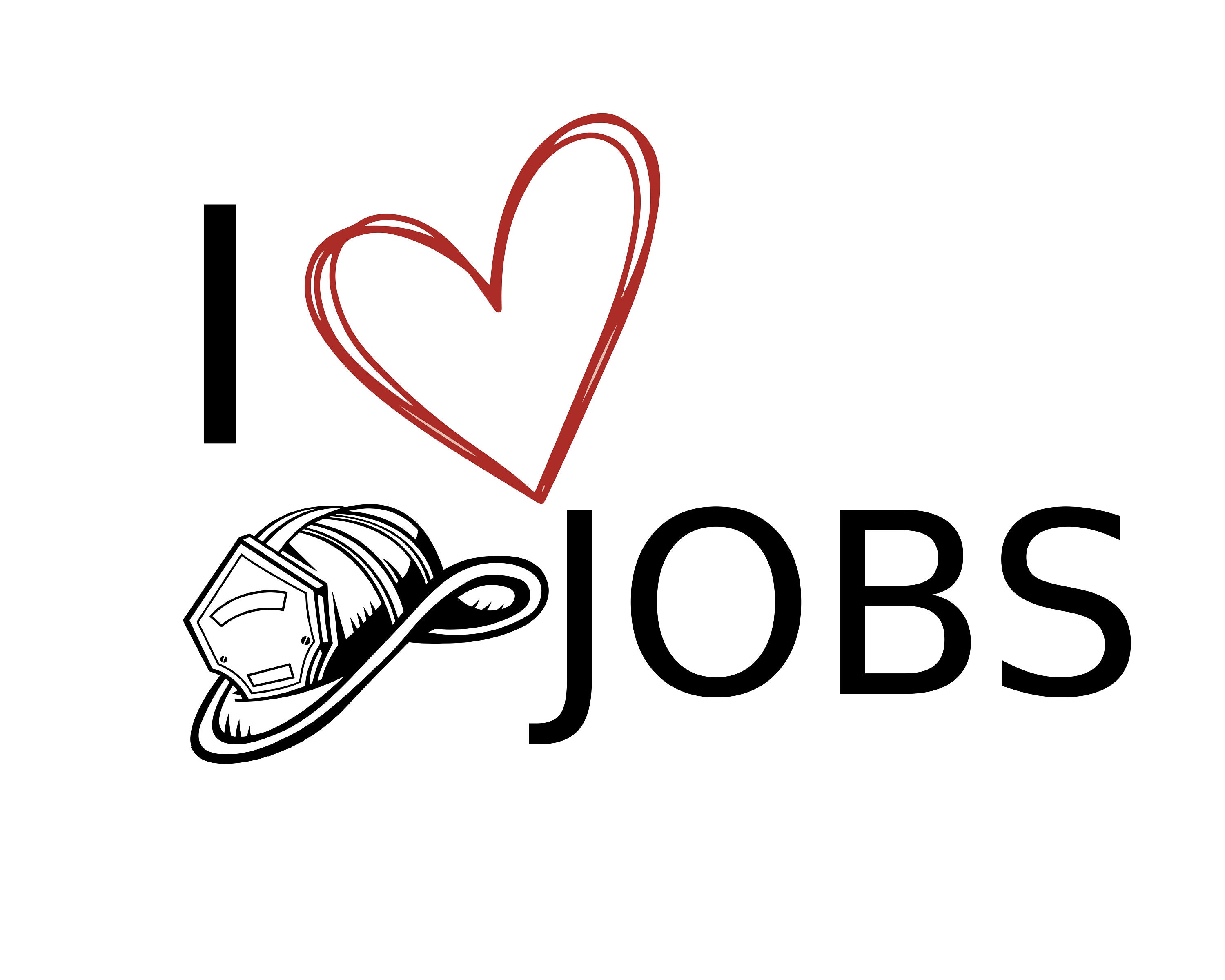Firefighter I Love jobs svg png pdf jpeg cut file cnc Etsy