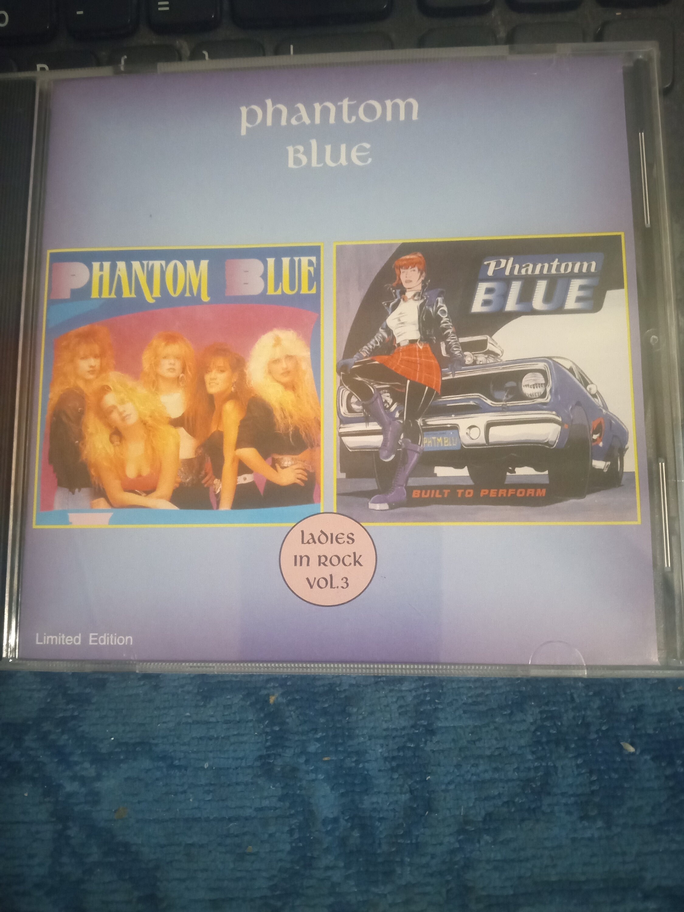 PHANTOM BLUE 2on1 CD - Self-titled 1989 + Built to Perform