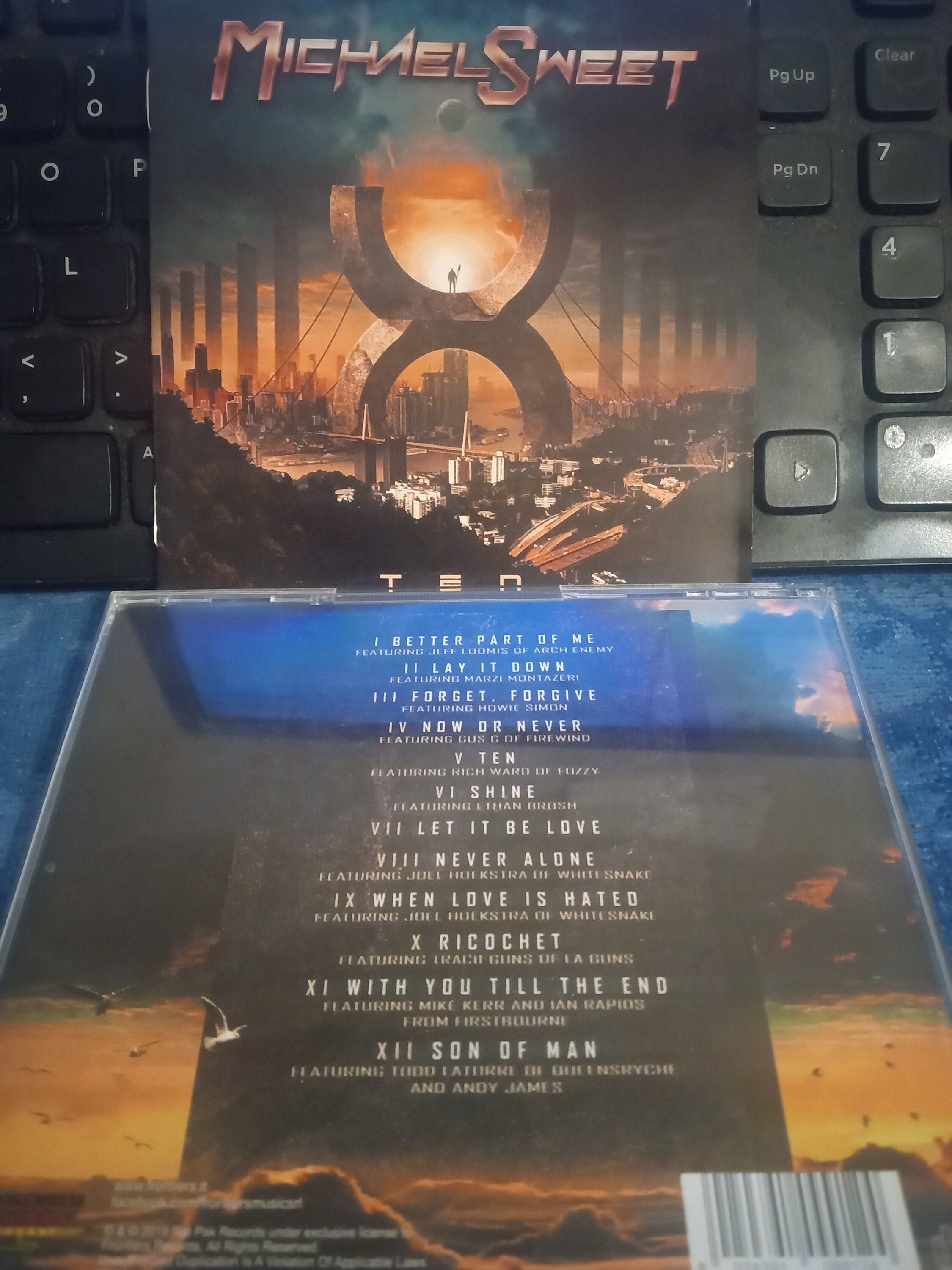 Stryper Singer MICHAEL SWEET CD - Ten - 2019 - Melodic Hard Rock / Melodic Metal - Near Mint Condition