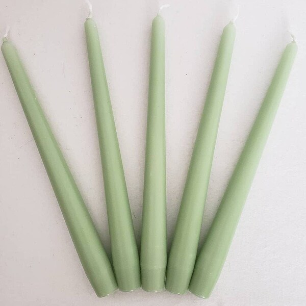 x3 x4 x6 Mint Green Candles | Taper Candles | Pastel Green Candlesticks | Light Green Vegan Candles | Mint green decor | Pastel Green Decor