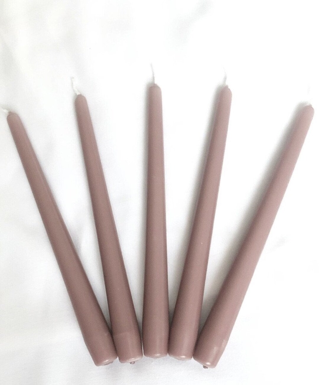 X6 SECONDS Dusty Rose Candles Taper Candles Candlesticks Wedding Decor
