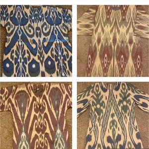 Uzbek womens’ Handwoven Ikat Cardigans