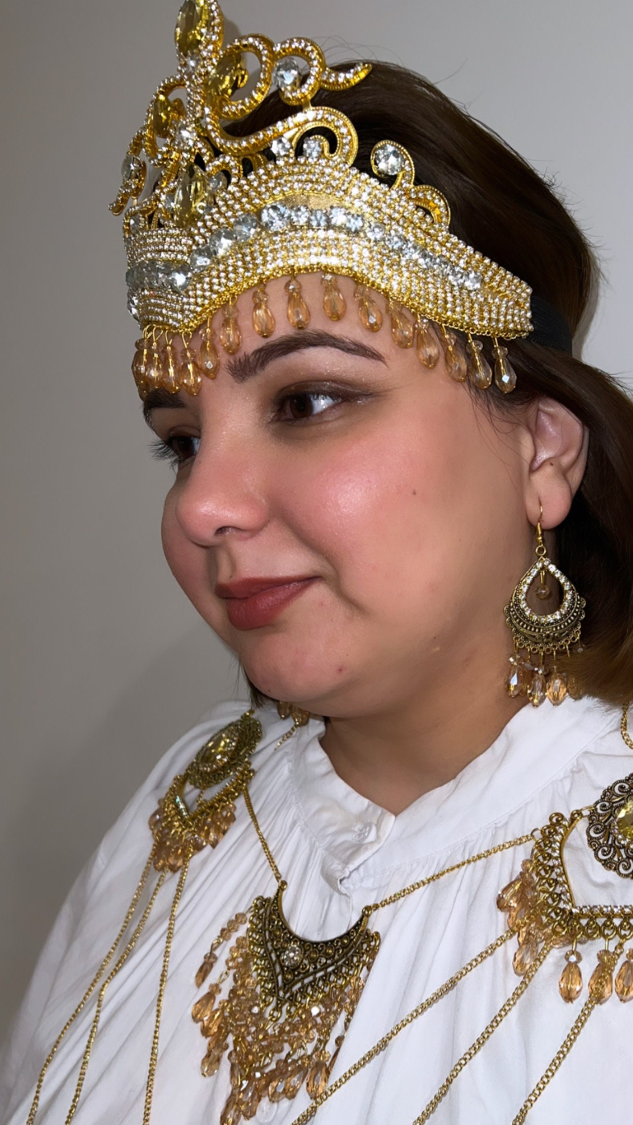 Uzbek traditional handmade Tillaqosh, made by me. Tillaqosh, dieadema | #tillaqoshzebigardon #diadema  main image 3