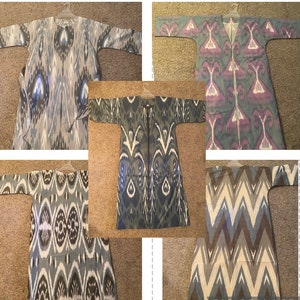 Uzbek womens’ Handwoven Ikat Cardigans