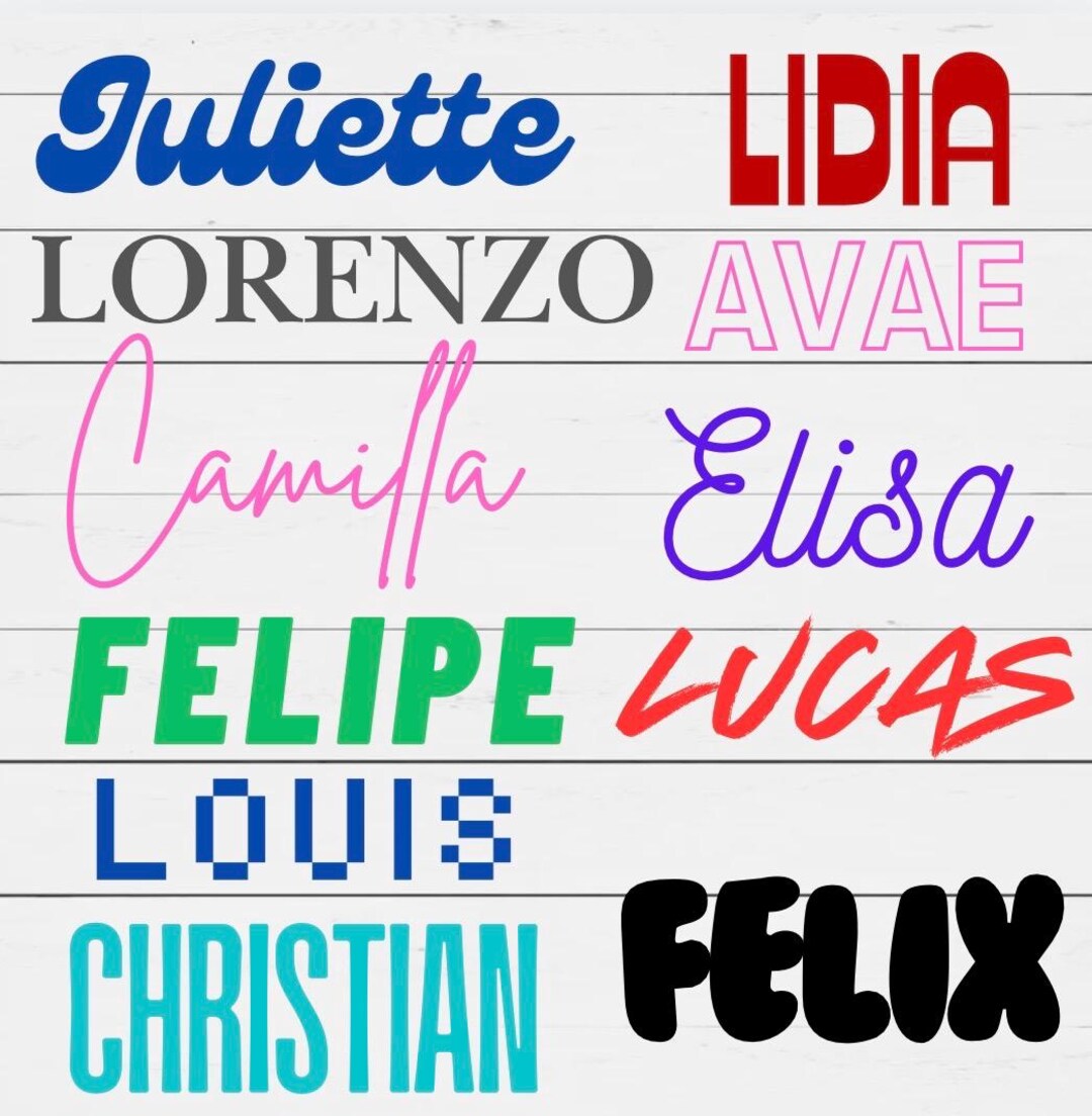 Name Customisation Custom Name Vinyl Decal: Personalized Calligraphy Decal - Etsy