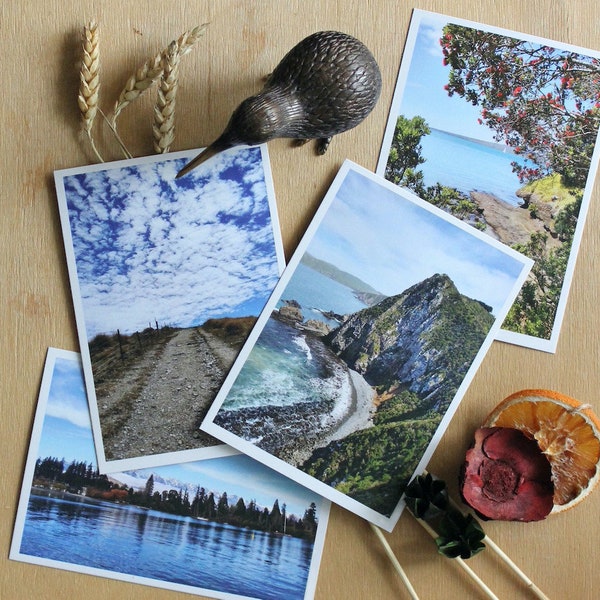 Ensemble de carte postale de voyage de 4, photographie, cartes postales de nature