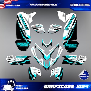 Polaris Predator 500 graphics full decals stickers kit atv