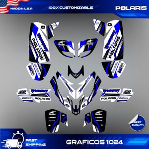 ポラリス プレデター 500 グラフィックス フル デカール ステッカー キット ATV