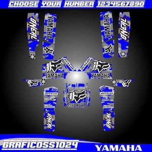 Yamaha Banshee 350ATV Full Graphics kit | Yamaha Vinyl Decals Graphics | Yamaha Banshee 350 Vinyl Stickers | Motocross Stickers Decals Gifts