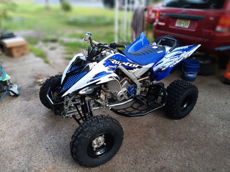 Kit De Décalcomanies Personnalisables Pour Yamaha Raptor 700 (2013-2024) - Vinyl Turquoise