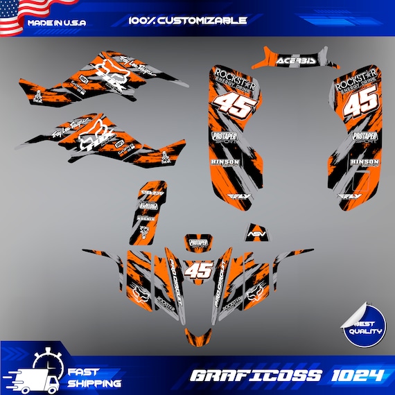 Kawasaki KFX 400 2003-2008 Graphics Kit Ltz 400 Suzuki Wrap